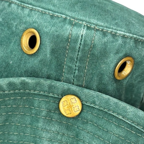 Tilley Wanderer Hat Green Canvas Bucket Hat / Boonie Hat Size 7 1/8 Tilley Hat - Picture 10 of 13